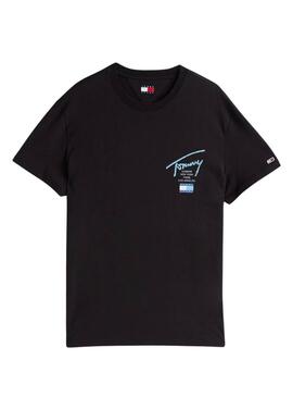 Camiseta Tommy jeans Sign City negro para hombre