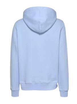 Sudadera Tommy Jeans Linear Hoodie azul para mujer