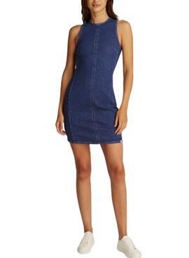 Vestido Calvin Klein Jeans Mini Column denim para mujer