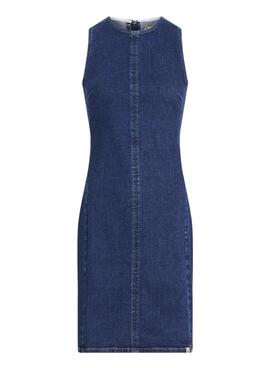 Vestido Calvin Klein Jeans Mini Column denim para mujer