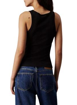 Camiseta Calvin Klein Jeans Tank negro para mujer