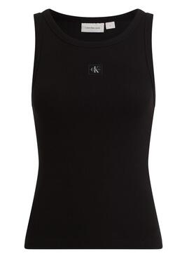 Camiseta Calvin Klein Jeans Tank negro para mujer