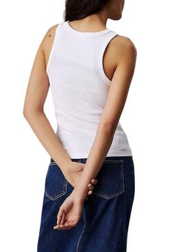 Camiseta Calvin Klein Jeans Tank blanco para mujer