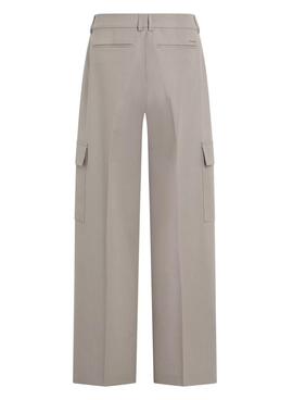 Pantalón Calvin Klein Jeans Tailored beige para mujer