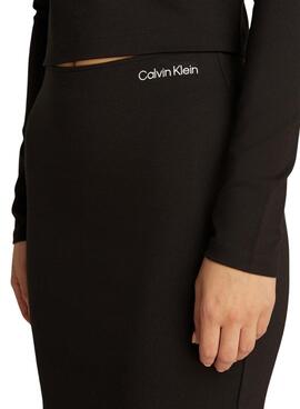 Falda Calvin Klein Jeans Milano negro para mujer