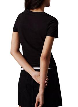 Camiseta Calvin Klein Gradient negro para mujer