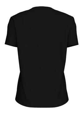 Camiseta Calvin Klein Jeans Monologo Glossy negro para mujer