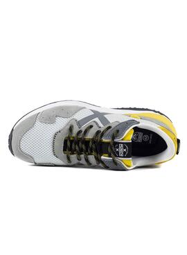 Zapatillas Munich Shibuya 23 gris y amarillo para hombre