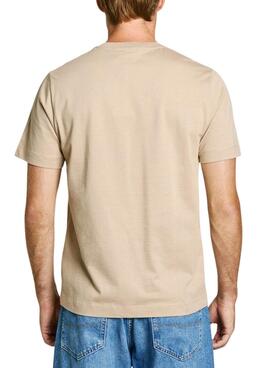 Camiseta Pepe Jeans Dalter beige para hombre