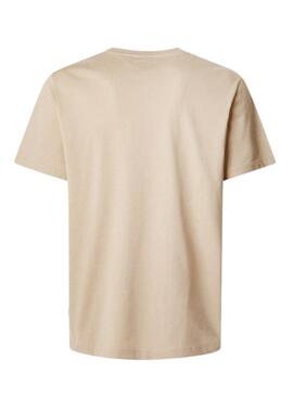 Camiseta Pepe Jeans Dalter beige para hombre