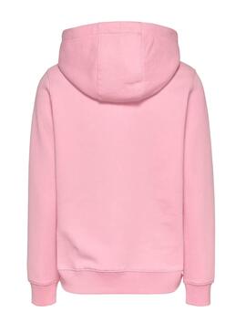 Sudadera Tommy Jeans Ess Logo rosa para mujer