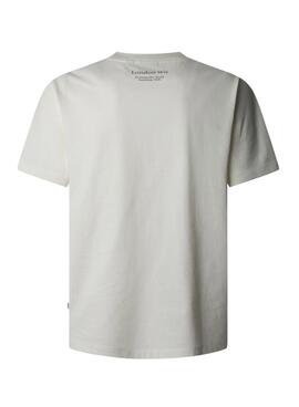 Camiseta Pepe Jeans Pierce blanco para hombre