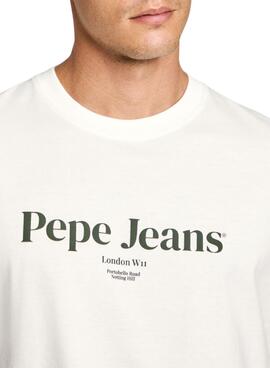 Camiseta Pepe Jeans Dale blanco roto para hombre