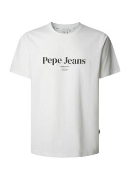 Camiseta Pepe Jeans Dale blanco roto para hombre