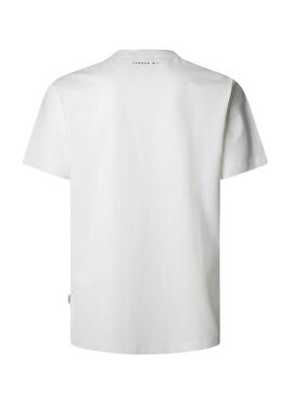 Camiseta Pepe Jeans Dale blanco roto para hombre