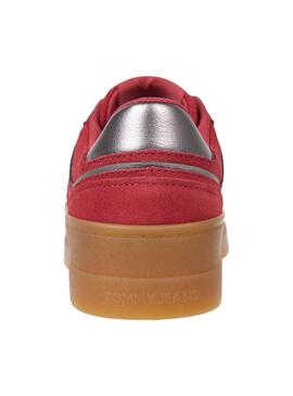 Zapatillas Tommy Jeans Greemwich Platform rojo para mujer