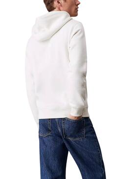 Sudadera Calvin Klein Monologo blanco para hombre