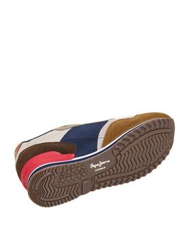 Zapatillas Pepe Jeans London Life marrón para hombre