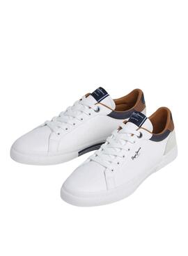 Zapatillas Pepe Jeans Kenton Court blanco para hombre