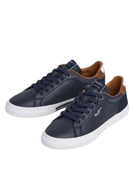 Zapatillas Pepe Jeans Kenton Court azul para hombre