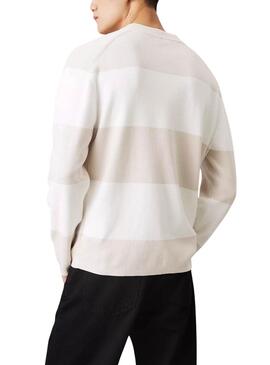 Jersey Calvin Klein Crew beige para hombre