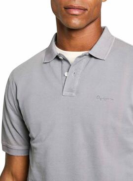 Polo Pepe Jeans New Oliver gris para hombre