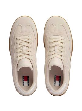 Zapatillas Tommy Jeans Greenwich beige para mujer