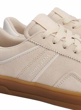 Zapatillas Tommy Jeans Greenwich beige para mujer