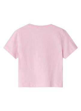 Camiseta Name It Betria rosa para niña