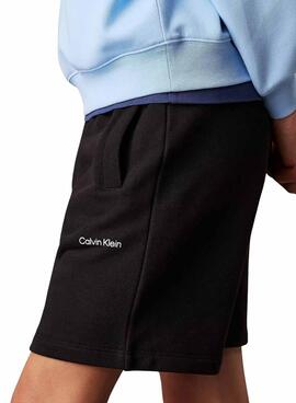 Bermudas Calvin Klein New Inst Logo negro