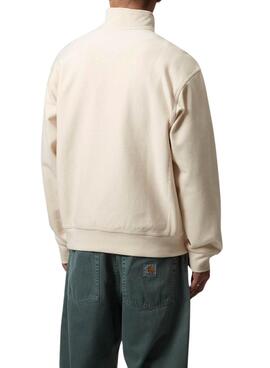 Sudadera Carhartt Half Zip beige para hombre