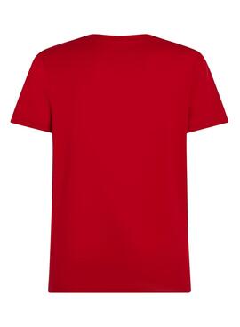 Camiseta Tommy Hilfiger Stack rojo para hombre