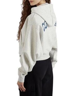 Sudadera Converse Retro Chuck gris para mujer