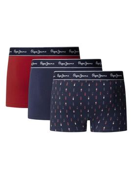 Pack boxers Pepe Jeans Surf azul marino para hombre