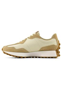 Zapatillas New Balance 327 beige y rosa para mujer