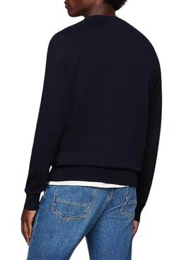 Jersey Tommy Hilfiger Core Essential azul marino para hombre