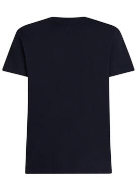 Camiseta Tommy Hilfiger Essential azul marino para hombre