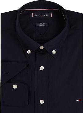 Camisa Tommy Hilfiger Core Flex azul marino para hombre