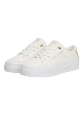 Zapatillas Tommy Hilfiger Vulc Textile blanco para mujer