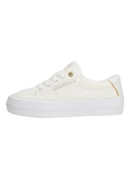 Zapatillas Tommy Hilfiger Vulc Textile blanco para mujer