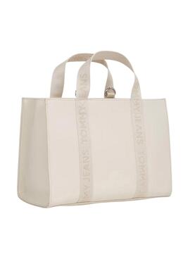 Bolso Tommy Jeans Daily Elevated beige para mujer