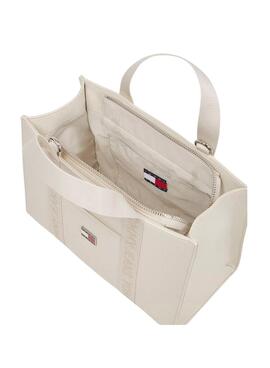 Bolso Tommy Jeans Daily Elevated beige para mujer