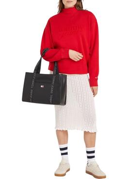 Bolso Tommy Jeans Daily Elevated negro para mujer