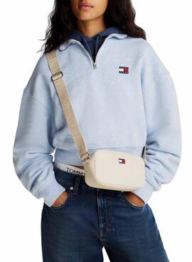 Bolso Tommy Jeans Daily Elevated beige para mujer