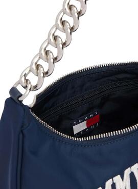 Bolso Tommy Jeans Shoulder Chain marino para mujer