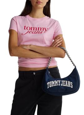 Bolso Tommy Jeans Shoulder Chain marino para mujer