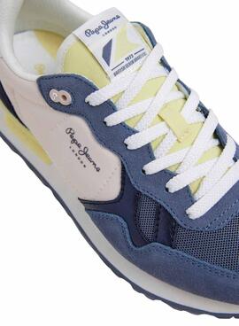 Zapatillas Pepe Jeans Brit Camp azul para mujer