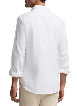 Camisa Silbon Oxford blanco para hombre