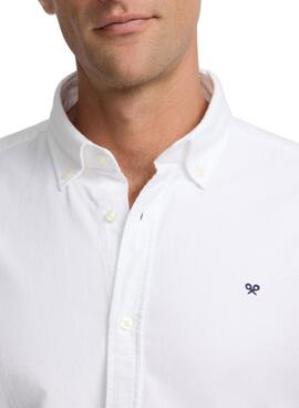 Camisa Silbon Oxford blanco para hombre