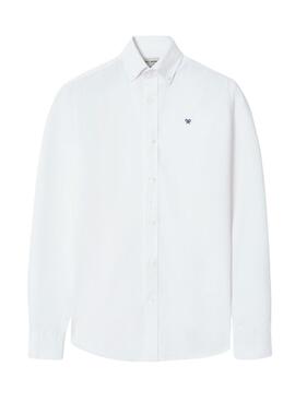 Camisa Silbon Oxford blanco para hombre